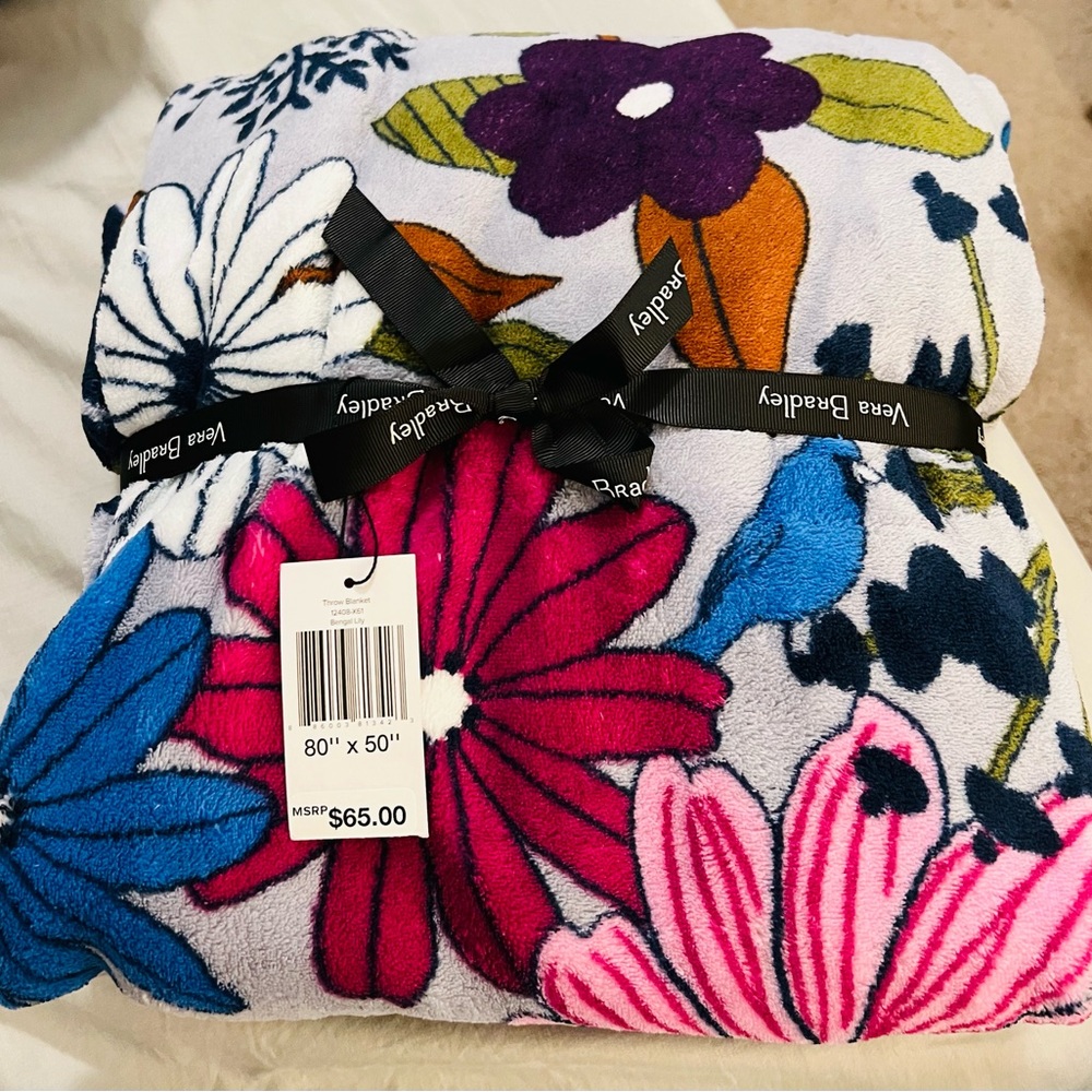 Vera Bradley Bengal Lily Throw Blanket